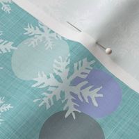 snowflakes block print - small 