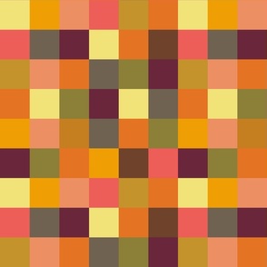 Autumn colors 2- inch squares 
