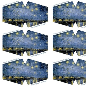 Van Gogh face Mask shapes // Starry Night over the Rhone 