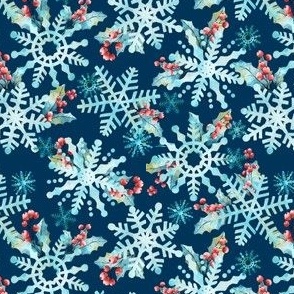 Holly Jolly Snowflakes Small Scale