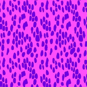 Painted Pebbles // Neon Fuchsia and Purple