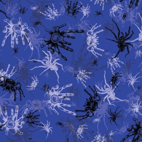 camo spiders blue