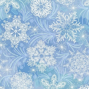 frosted snowflakes