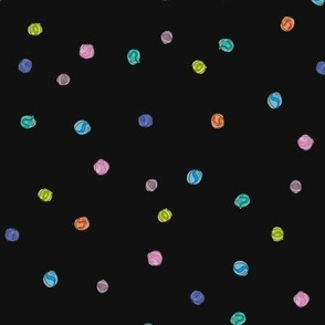 Marble Polka Dots - Black