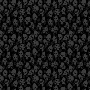 Skulls dark, M, 7"