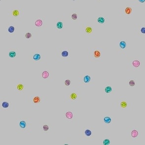 Marble Polka Dots - Grey
