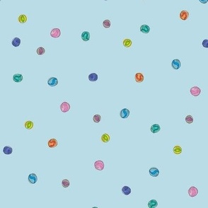 Marble Polka Dots - Blue
