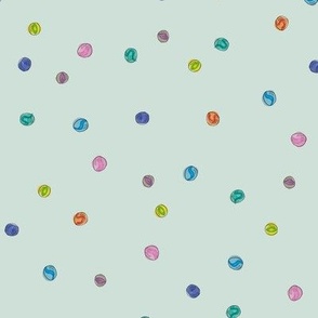Marble Polka Dots - Green