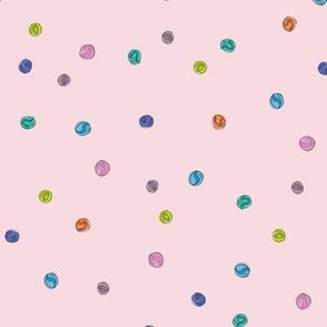 Marble Polka Dots - Pink
