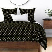 Black And Yellow Polka Dots - Medium (Halloween Collection)