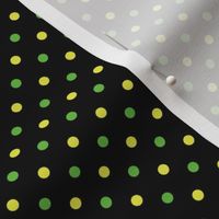 Green And Yellow Polka Dots - Small (Halloween Collection)