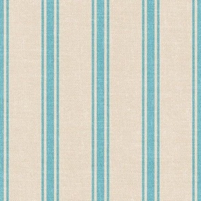 Beach Ticking Stripe -Turquoise