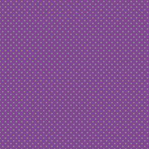 Purple With Green Polka Dots - Small (Halloween Collection)