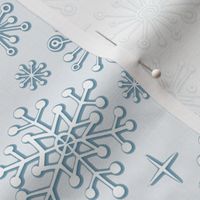 snowflakes -cream 3D-ch