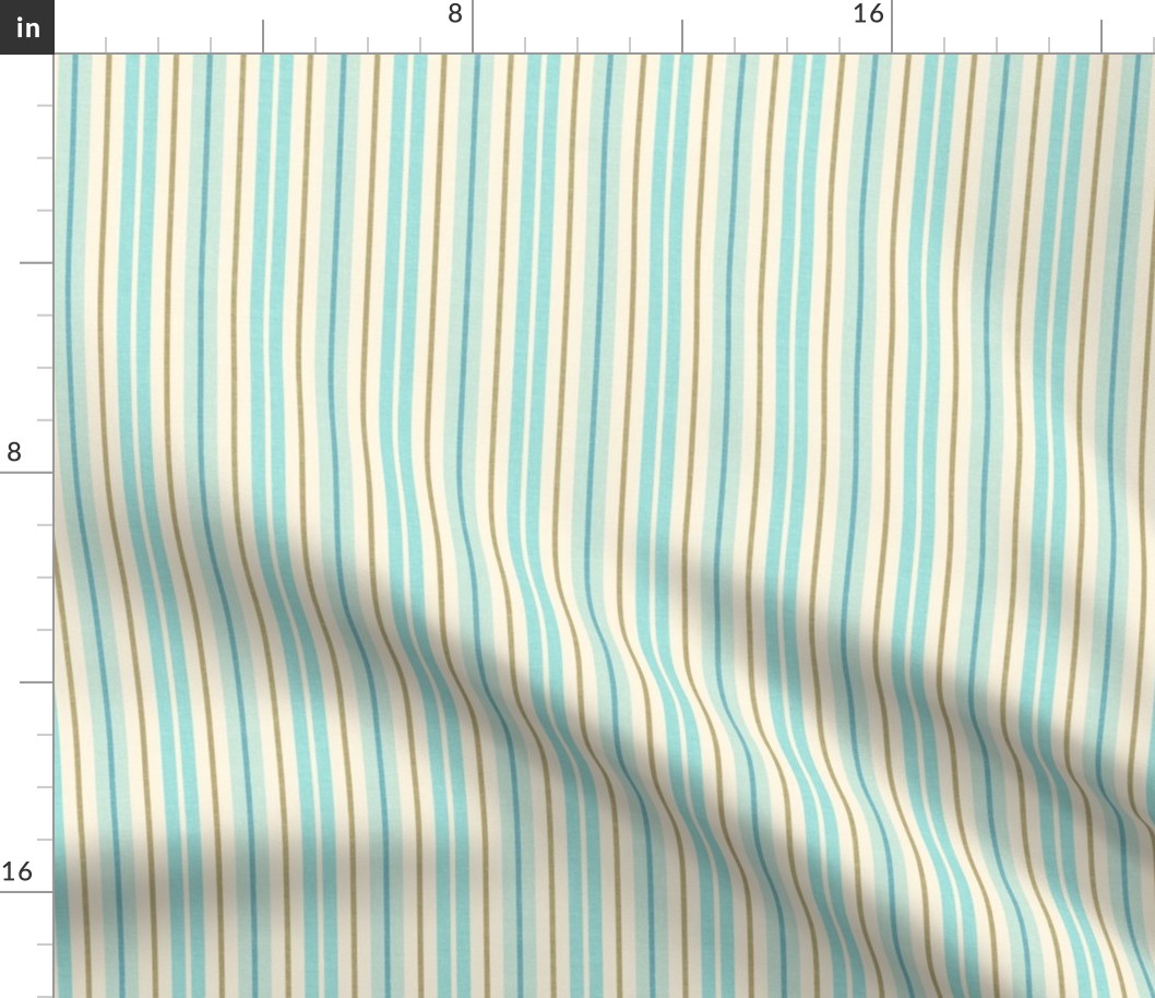 Coastal Stripes -Turquoise