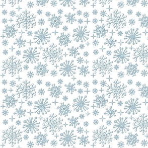 snowflakes -white 3D