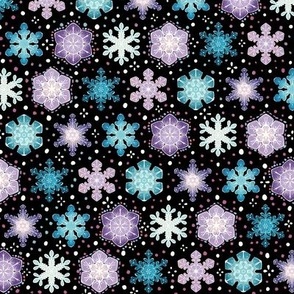 Delicate Crystal Snowflakes Small