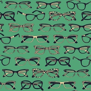 Teal & Navy Glasses, Eyeglasses, Eyewear