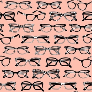 Pale Pink Glasses, Eyeglasses, Eyewear