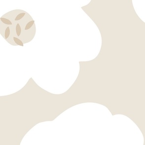 Giant Jumbo Floral Meadow_Wall Panel 2_SCANDI Softest Boho Beige