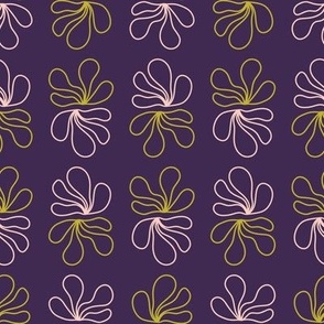 Cute 70s Seamless Flower Pattern 