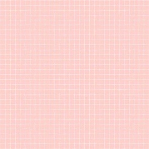 Mini Grid on Pink by Ria Green