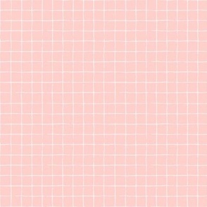 Small Grid on Pink by Ria Green
