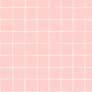 Medium Grid on Pink by Ria Green