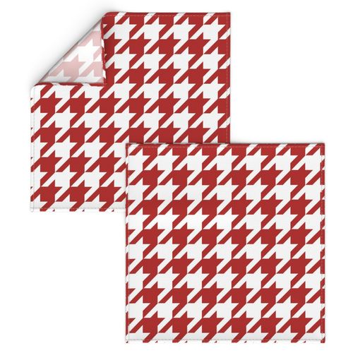 houndstooth - red