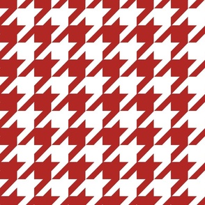 houndstooth - red