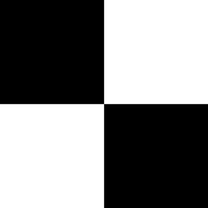 Four Inch Black and White Checkerboard