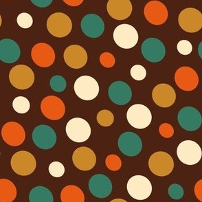 Ditzy Dots--Brown