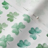 Ombre Clovers - St Patricks Day, Shamrock, Watercolor