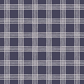 PLAID IN NAVY