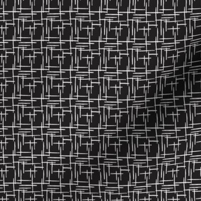 Abstract geometric raster black and white checkered stripe stroke and lines trend pattern grid MICRO