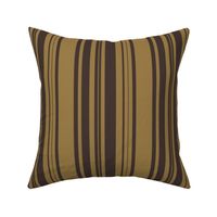 Louis Brown and Tan Dog Coordinate Vertical Stripes Print