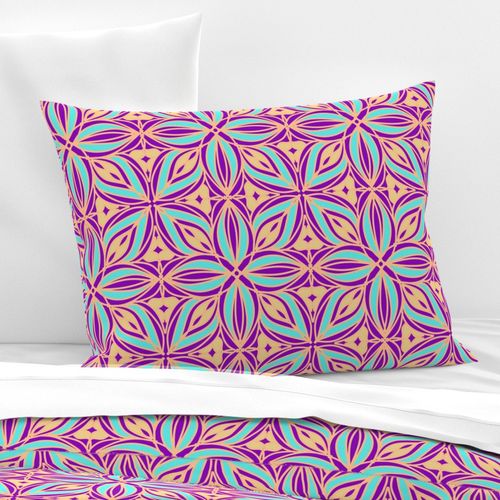 tribal geometric floral purple turquoise  trending current table runner tablecloth napkin placemat dining pillow duvet cover throw blanket curtain drape upholstery cushion duvet cover clothing shirt wallpaper fabric living home decor 