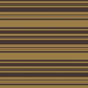 Louis Brown and Tan Dog Coordinate Horizontal Stripes Print