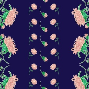 peach-flower-stripes-on-navy-blue