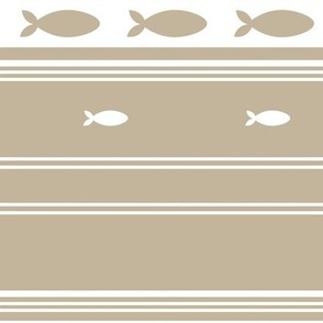 Fish in brown and white