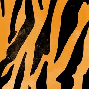 Tiger Print Orange and Black