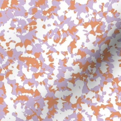 Little messy spiral spots abstract dots in swirl shape nursery design boho disco caramel sienna lilac on white