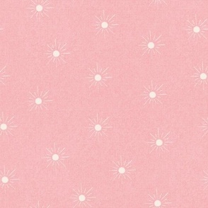 Small Scale Sun - pink & white