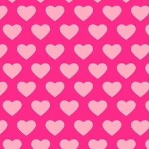 Two Tone Valentine's Day Heart Print