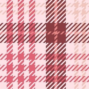 pink and red plaid - large scale