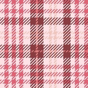 pink and red plaid - regular scale