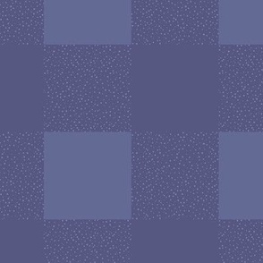 Blue Lavender Buffalo Gingham Check Dots - 5.3" repeat