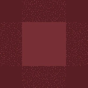 Burgundy Maroon Buffalo Gingham Check Plaid Dots - 8" repeat