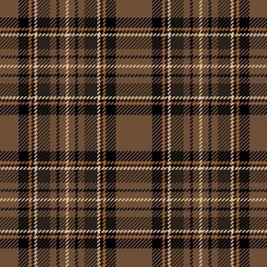 ★ 70s BROWN TARTAN L ★ Royal Stewart inspired / Large Scale (4" on fabric, 6" on wallpaper) / Collection : Plaid ’s not dead – Classic Punk Prints 
