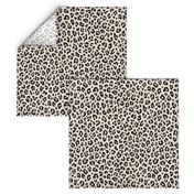 ★ CUSTOM BLACK AND WHITE LEOPARD - LEOPARD PRINT in CREAM ★ Medium Scale / Collection : Leopard spots – Punk Rock Animal Print